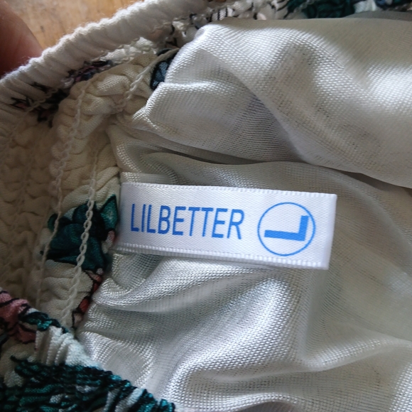 Lilbetter Elegant Floral Halter Maxi Dress Sz L - Picture 2 of 8